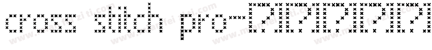 cross stitch pro字体转换
